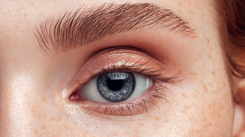 A blue eye