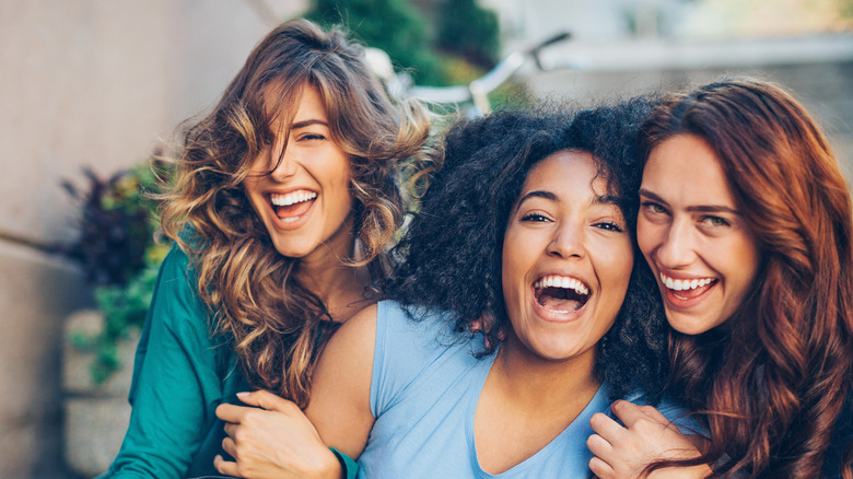 Friends laughing