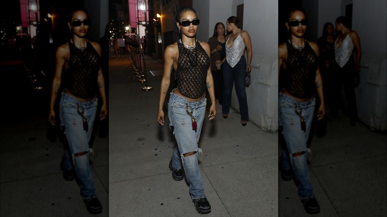 Teyana Taylor walking