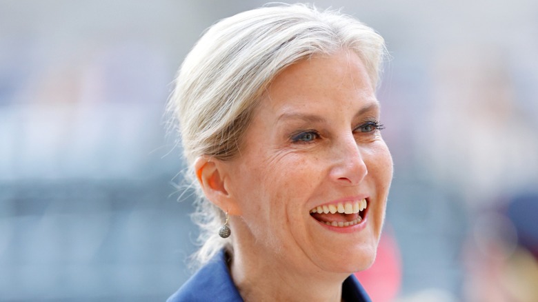 Sophie, Duchess of Edinburgh smiling during an appearance at Westminster Abbey