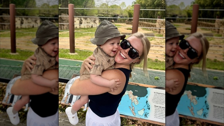 karoline leavitt at the zoo with her kid april 2025