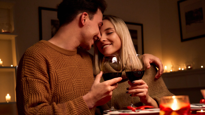 Couple on romantic date