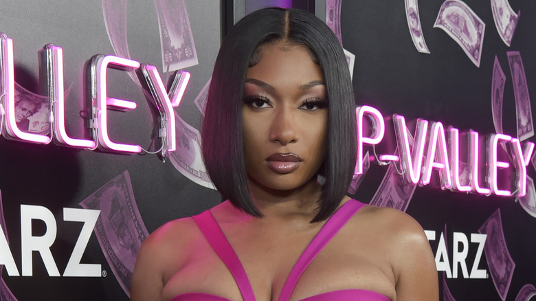 Megan Thee Stallion at an event 