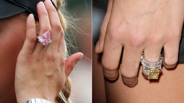 Anna Kournikova's two engagement rings