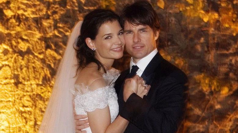 Katie Holmes and Tom Cruise during their 2006 wedding