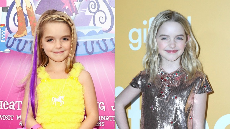 Mckenna Grace in a yellow dress