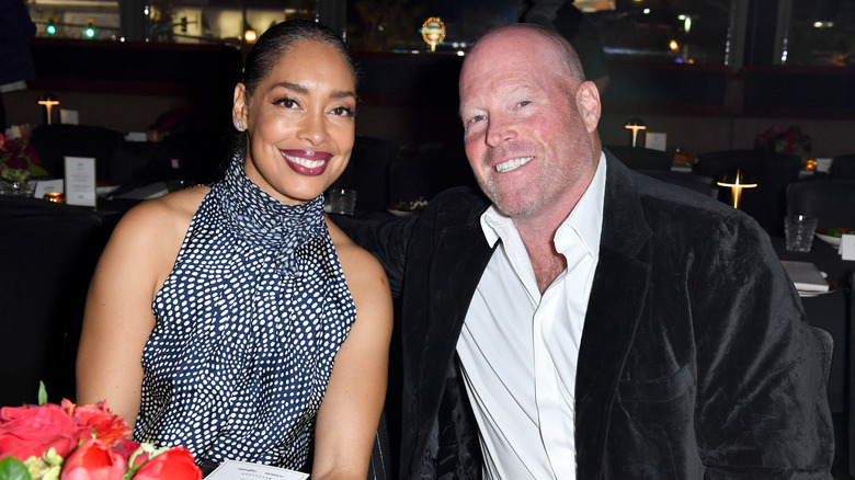 Gina Torres and Kevin Wright attend La Cena: Las Vegas (Super Bowl LVIII) on February 10, 2024 in Las Vegas, Nevada