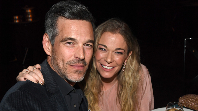 LeAnn Rimes and Eddie Cibrian smiling for a photo