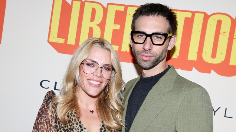 Busy Phillips on the red carpet with Blake Berris