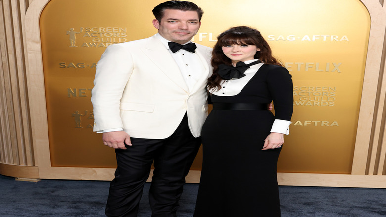 Jonathan Scott and Zooey Deschanel at the SAG awards
