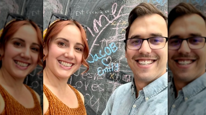Emily Roeske and Jacob Arellano at an event