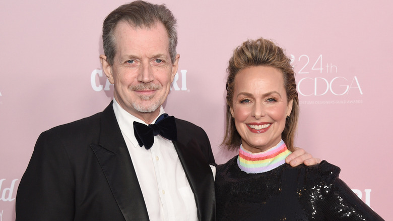 Gildart Jackson and Melora Hardin attend the 24th Costume Designers Guild Awards at The Eli and Edythe Broad Stage on March 09, 2022