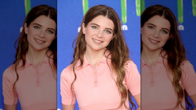 Raegan Revord attends the 2024 Nickelodeon Kids' Choice Awards at Barker Hangar on July 13, 2024