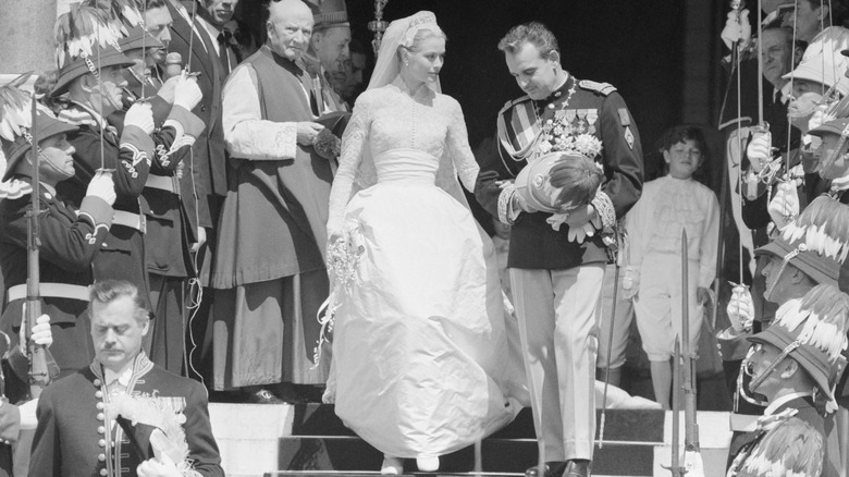 The wedding of Grace Kelly and Prince Rainier III in 1956