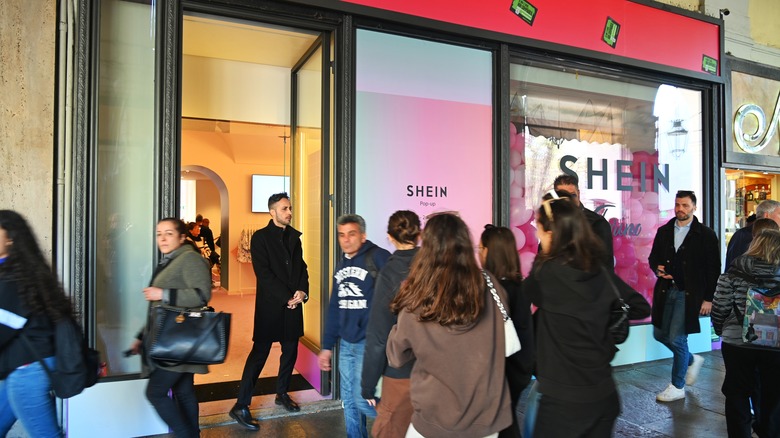 A Shein popup shop