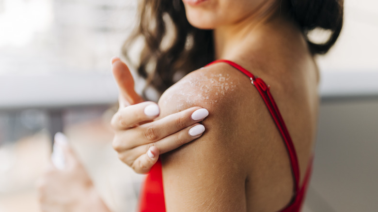 Sunburned skin