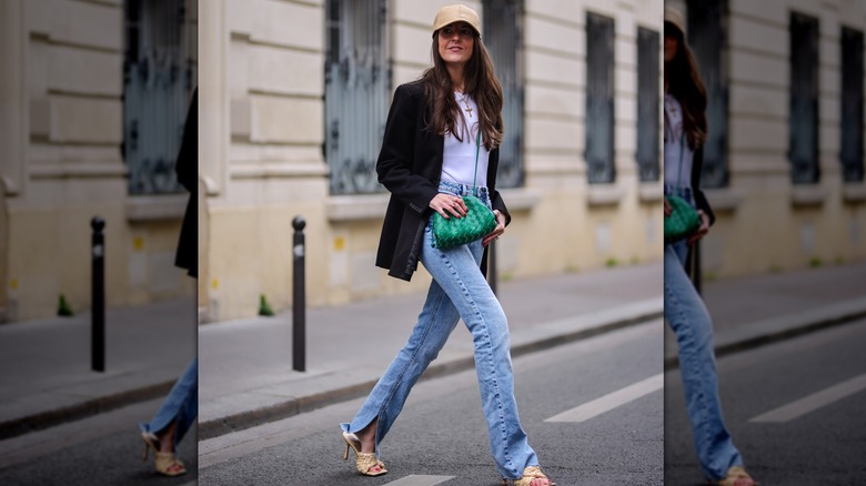 Wearing split denim 