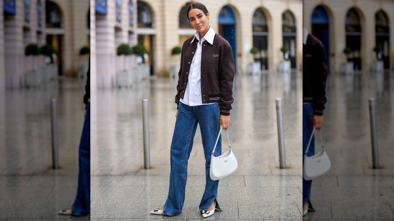 Split hem jeans 