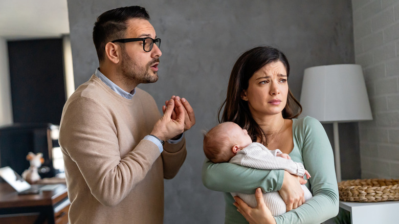 Couple with a baby