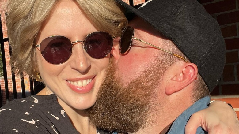 Ben Napier kissing Erin Napier