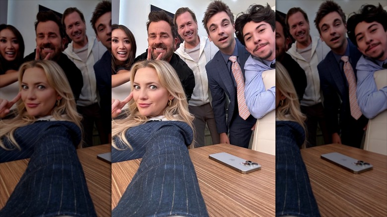 Kate Hudson with her Running Point co-stars