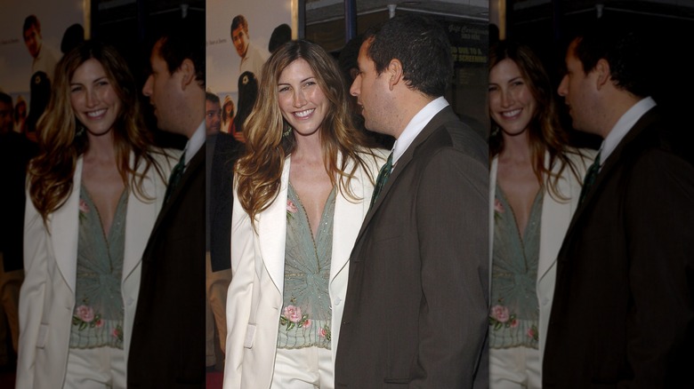 Jackie and Adam Sandler at Spanglish premiere 2004