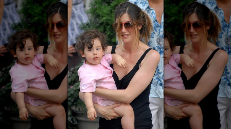 Jackie and Sadie Sandler in NYC 2007
