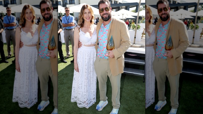 Jackie and Adam Sandler at the 2022 Newport Beach Film Festival