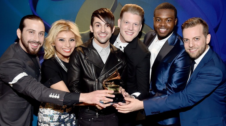 Pentatonix with their dirt Grammy