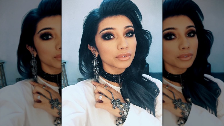 Kirstin Maldonado with blue hair in 2017