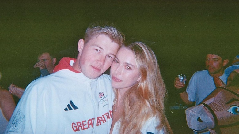 A photo of Eve Jobs and her husband, Harry Charles