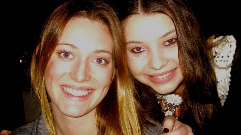 Zoe Perry with her sister