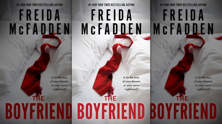 The book cover of "The Boyfriend" by Freida McFadden