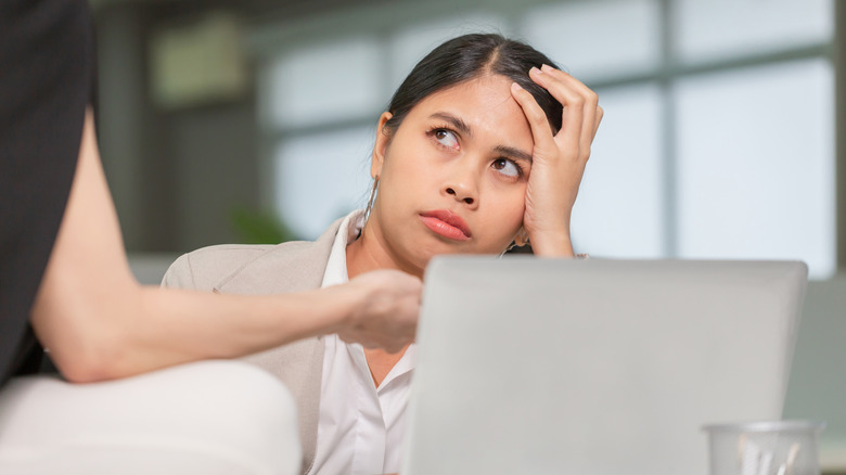 Annoyed with coworker