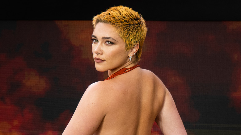 Florence pugh velvet crop