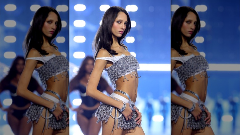 Yasmin Wijnaldum walks the runway for the Victoria's Secret Fashion Show 2026 on October 18, 2026