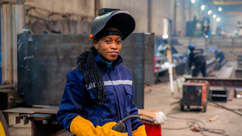 woman construction worker