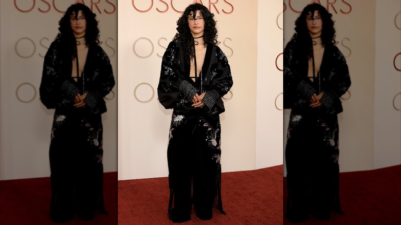 Odessa A'zion in black at the Oscars in 2026