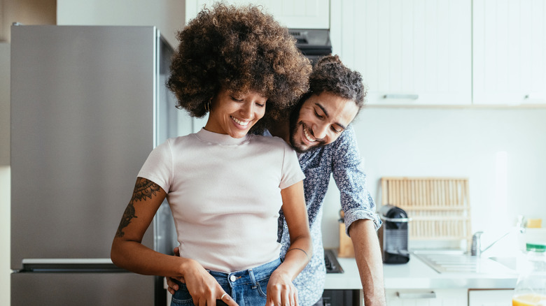 Couple cooking
