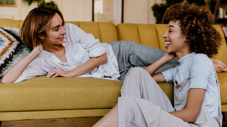 Women chatting