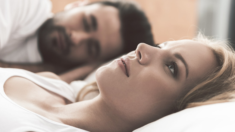Awake in bed