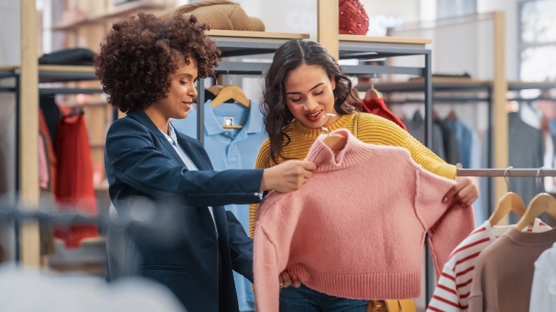 Women shopping
