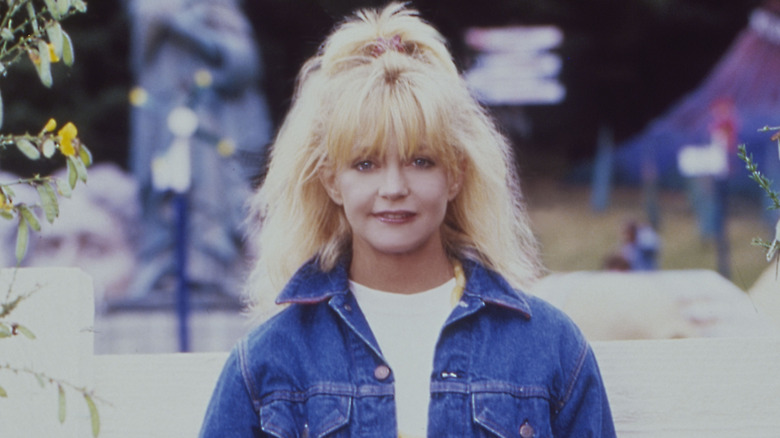 Goldie Hawn on the set of "Overboard" in 1987