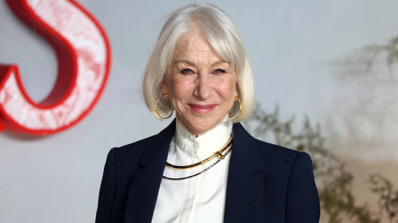 Helen Mirren smiles on the red carpet in 2026