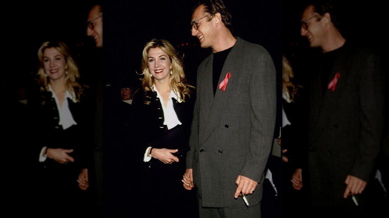Actor Liam Neeson and his wife the actress Natasha Richardson (December 1993)