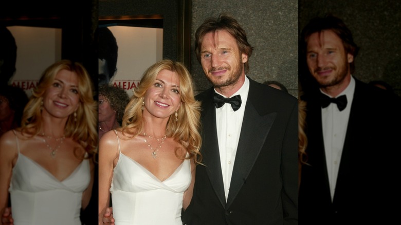 Natasha Richardson and Liam Neeson arrive for the 56th Annual Tony Awards at Radio City Music Hall, New York City. June 2, 2002