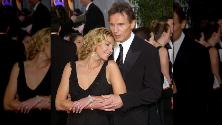 Jan 16, 2005; Beverly Hills, CA: LIAM NEESON & NATASHA RICHARDSON at the 62nd Annual Golden Globe Awards at the Beverly Hilton Hotel.