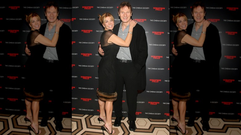 Actors Natasha Richardson and Liam Neeson attend a special screening of "Seraphim Falls" hosted by The Cinema Society at the Tribeca Grand Hotel on January 23, 2007 in New York City