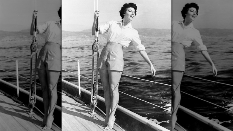 Ava Gardner in Italy in 1954