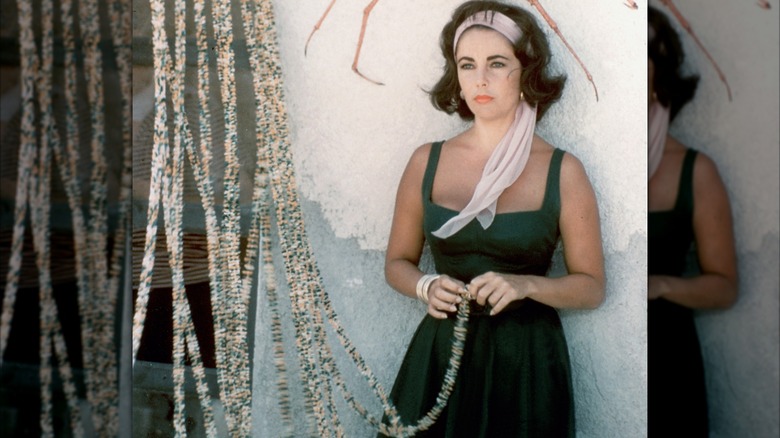 Elizabeth Taylor on the set of Suddenly, Last Summer in 1959
